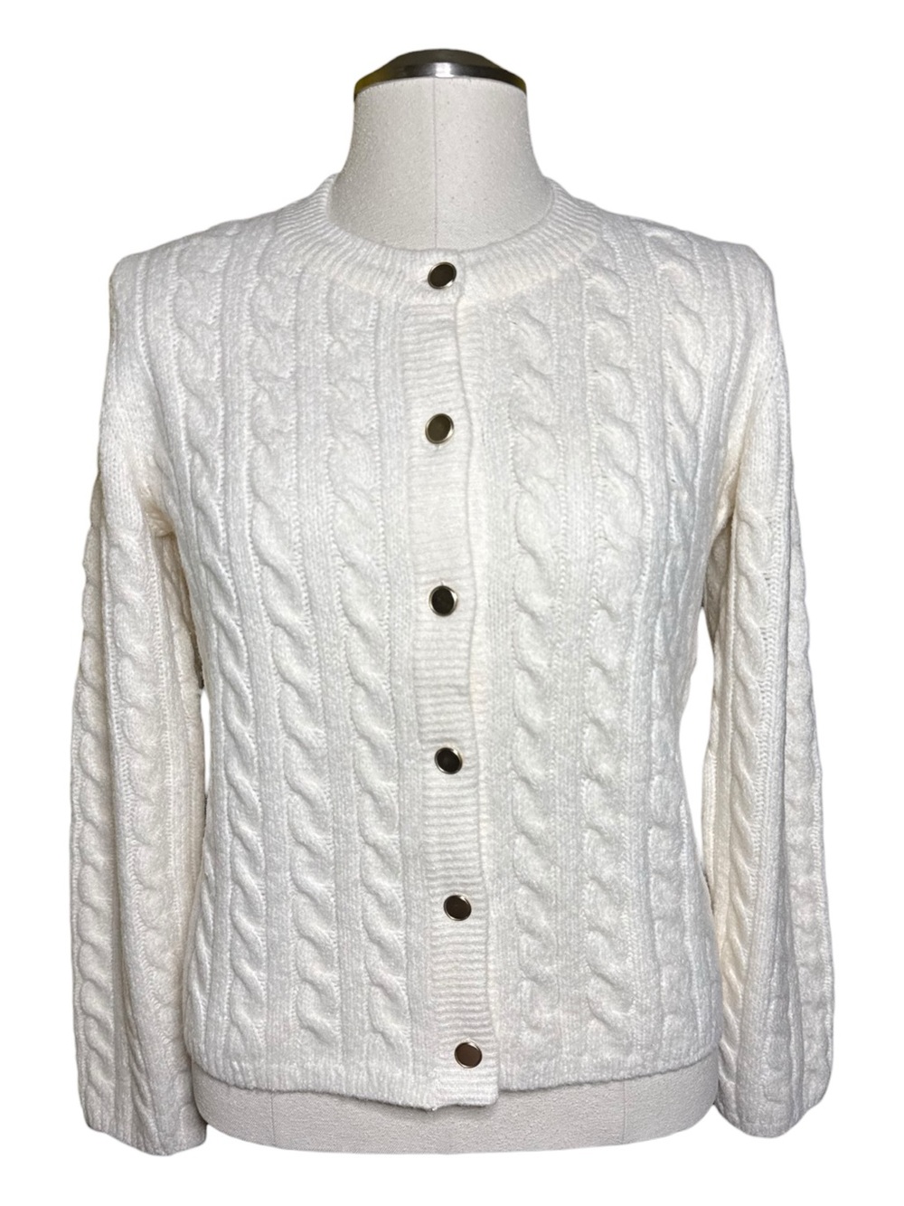 Abercrombie & Fitch NWT Cable Crew Soft Wool Blend Chunky Knit Fall Cardigan